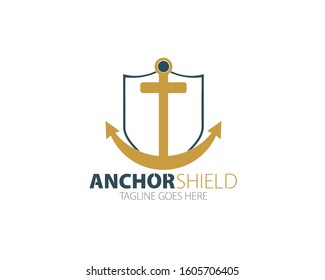 Anchor Logo Design Vector Template