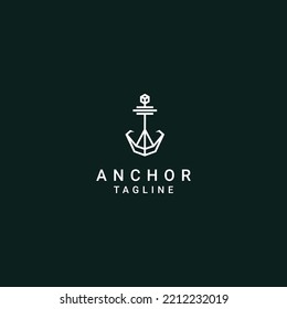 Anchor Logo Desing Icon Vector