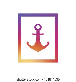 Anchor logo. Anchor icon clip art. Art design illustration. Compatible with ai, cdr, pdf, png and eps formats.