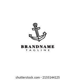 icono de logotipo de anclaje lindo plantilla vectorial moderna