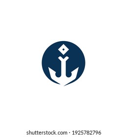 Anchor Logo icon Template vector illustration