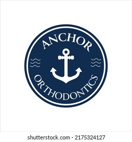 anchor logo icon vector illustration sign. Sailor logo design.  Classic Vintage Retro Country Emblem Anchor Typograph inspiration. marine