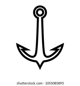 anchor logo icon vector template