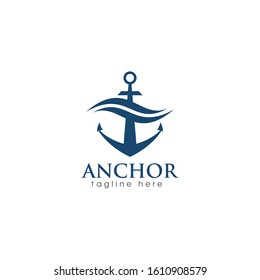 Anchor Logo and Icon Vector Template
