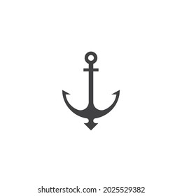 Anchor logo illustration template vector design