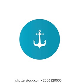 Anchor logo illustration template vector design