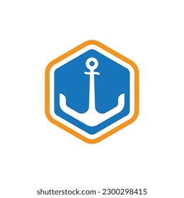 Anchor logo images illustration design