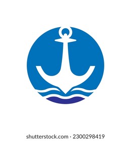 Anchor logo images illustration design
