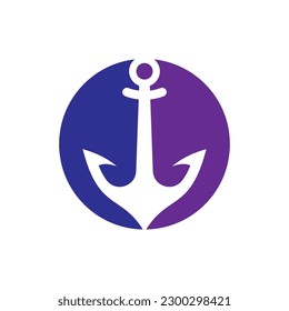 Anchor logo images illustration design