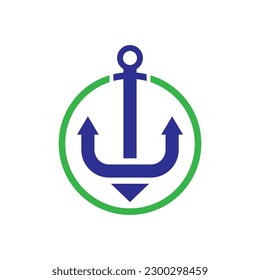 Anchor logo images illustration design