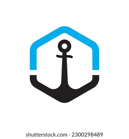 Anchor logo images illustration design