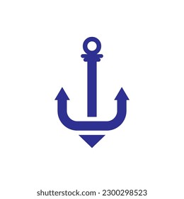 Anchor logo images illustration design