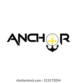 anchor logo lettering