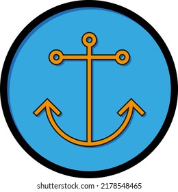anchor logo sea vector graphics