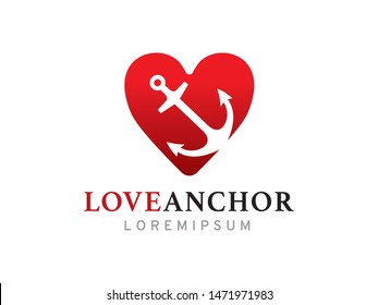 Anchor logo symbol or icon template