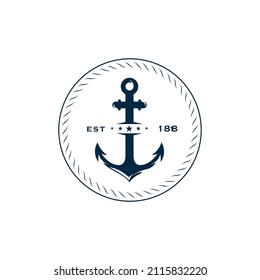 Anchor logo symbol or icon template
