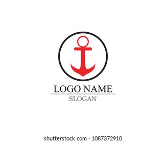 anchor logo and symbol template