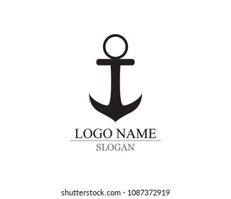 anchor logo and symbol template