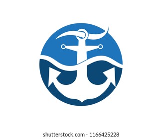 anchor logo and symbol template