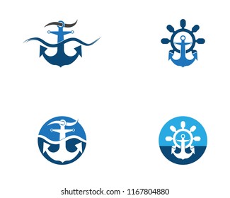anchor logo and symbol template