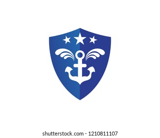 anchor logo and symbol template