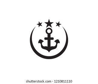 anchor logo and symbol template
