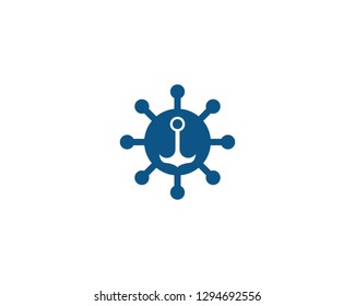 Anchor logo and symbol template