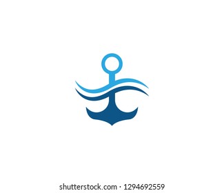 Anchor logo and symbol template