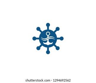 Anchor logo and symbol template