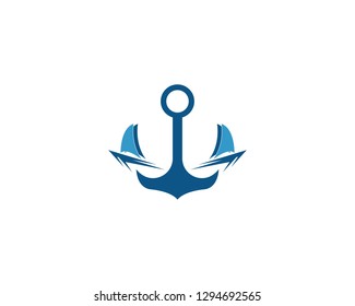 Anchor logo and symbol template