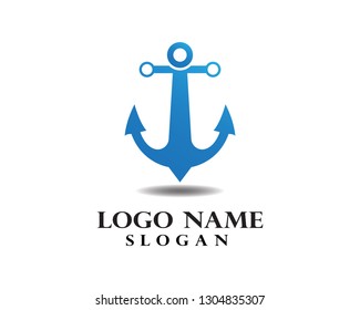Anchor logo and symbol template