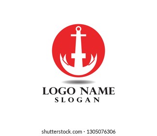 Anchor logo and symbol template