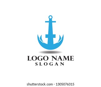 Anchor logo and symbol template