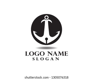 Anchor logo and symbol template