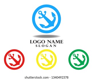 Anchor logo and symbol template