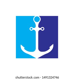 anchor logo and symbol template