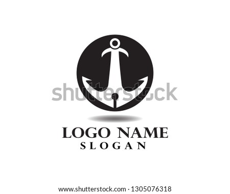 Anchor logo and symbol template