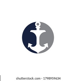 Anchor logo and symbol template icons. Creative Anchor logo design 