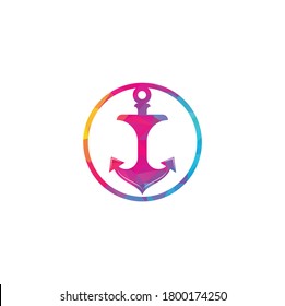 Anchor logo and symbol template icons. Creative anchor logo design.