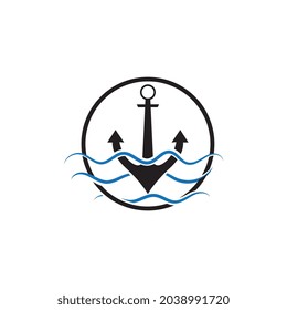 Ankerlogo und Symbolvektor