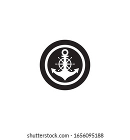 Anchor logo template icon design