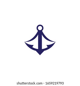 Anchor logo template icon design