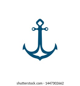 Anchor logo template vector icon