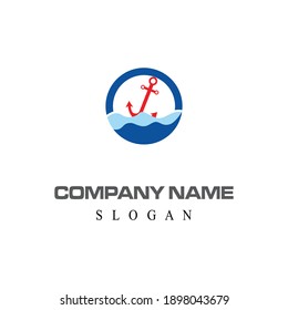 Vorlage für Anker-Logo, Vektorsymbol