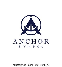 Vektorsymbol-Design des Anker-Logos