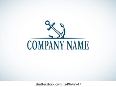anchor logo vector