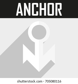 Anchor logo vector design 