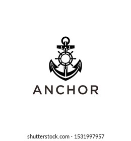 Anchor Logo Vector Design Template Stock Vector (Royalty Free ...