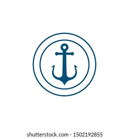 Anchor Logo vector flat design