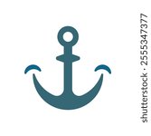 Anchor Logo Vector Icon Template Illustration